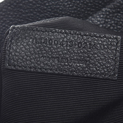 Saint Laurent Grained Calfskin Small Cabas Rive Gauche Black 8 of 8