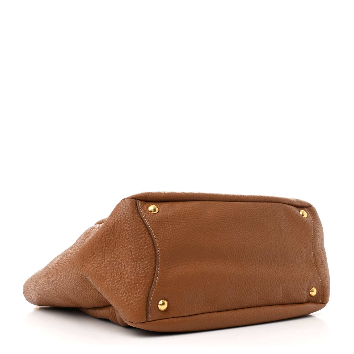 Prada Vitello Daino Side Pocket Hobo Cuoio 4 of 11