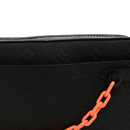 Louis Vuitton Taurillon Monogram Uniformes Solar Ray Soft Pochette Volga Belt Bag Black 7 of 9