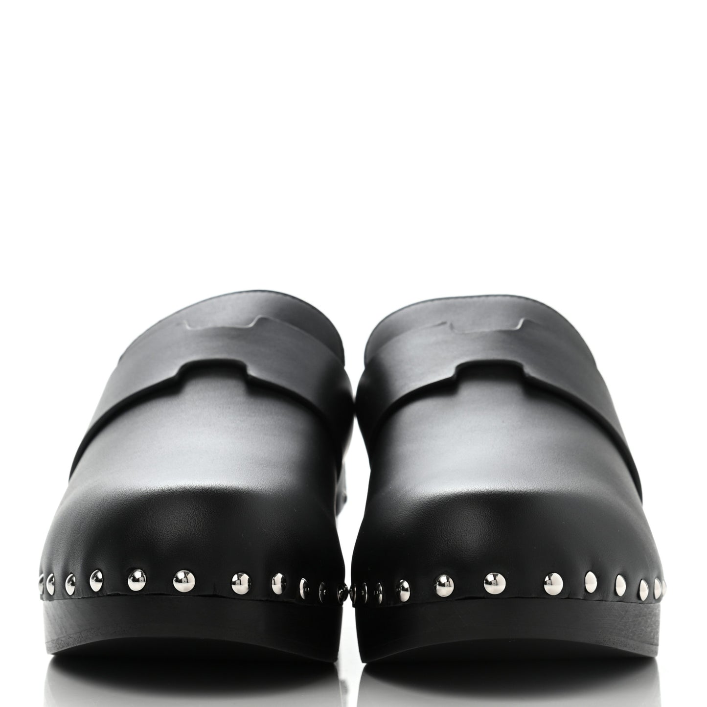 Calfskin Calya Mules 41 Black