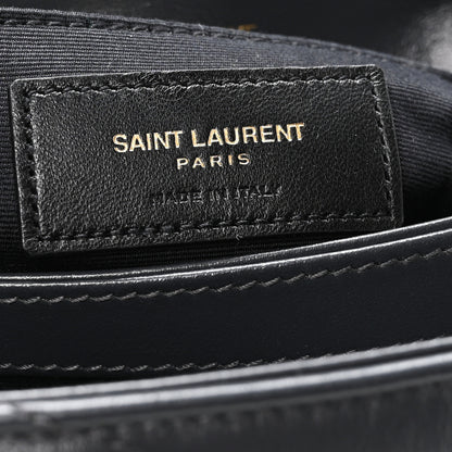 Saint Laurent Calfskin Y Quilted Monogram Toy Loulou Crossbody Bag Storm 6 of 10