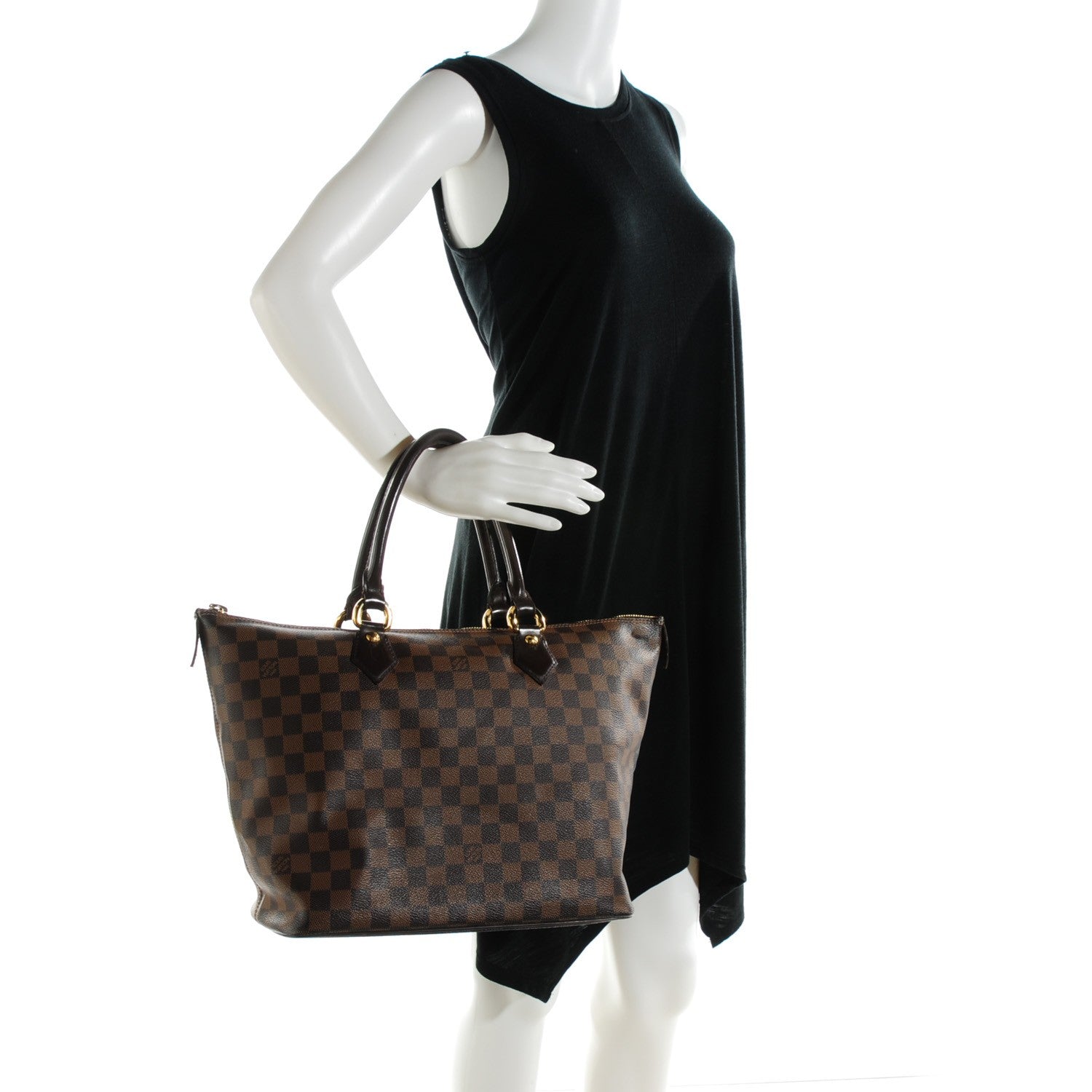 Louis Vuitton Damier Ebene Saleya MM 2 of 7