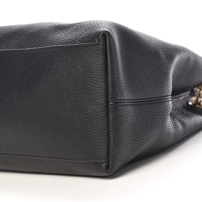 Gucci Pebbled Calfskin Medium Soho Chain Shoulder Bag Black 10 of 13