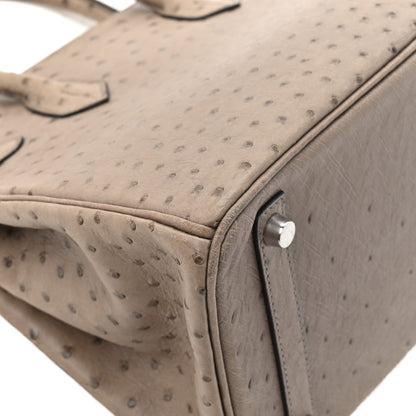 Hermes Ostrich Birkin 30 Mousse 11 of 17