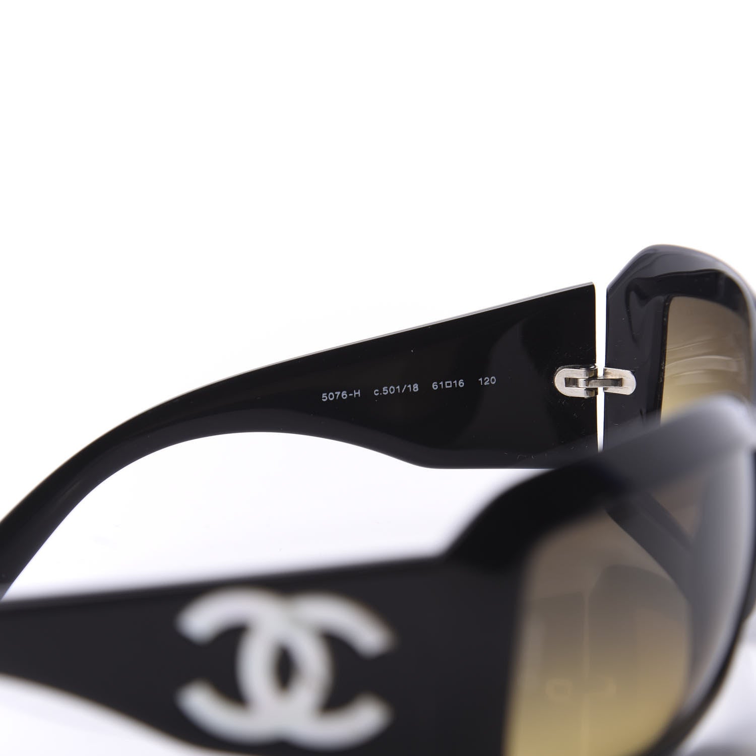 Chanel Mother of Pearl CC Sunglasses 5076-H Black 6 of 7