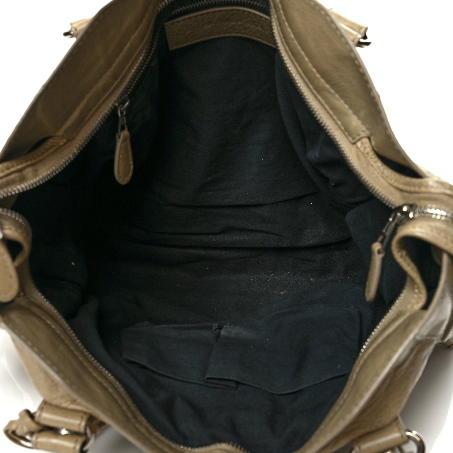 Agneau Giant 12 Silver Hardware City Latte Beige