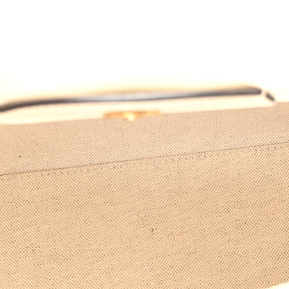 Gucci Calfskin Studded Loved Small Diana Tote Bag Mystic White Hibiscus Red 5 of 10