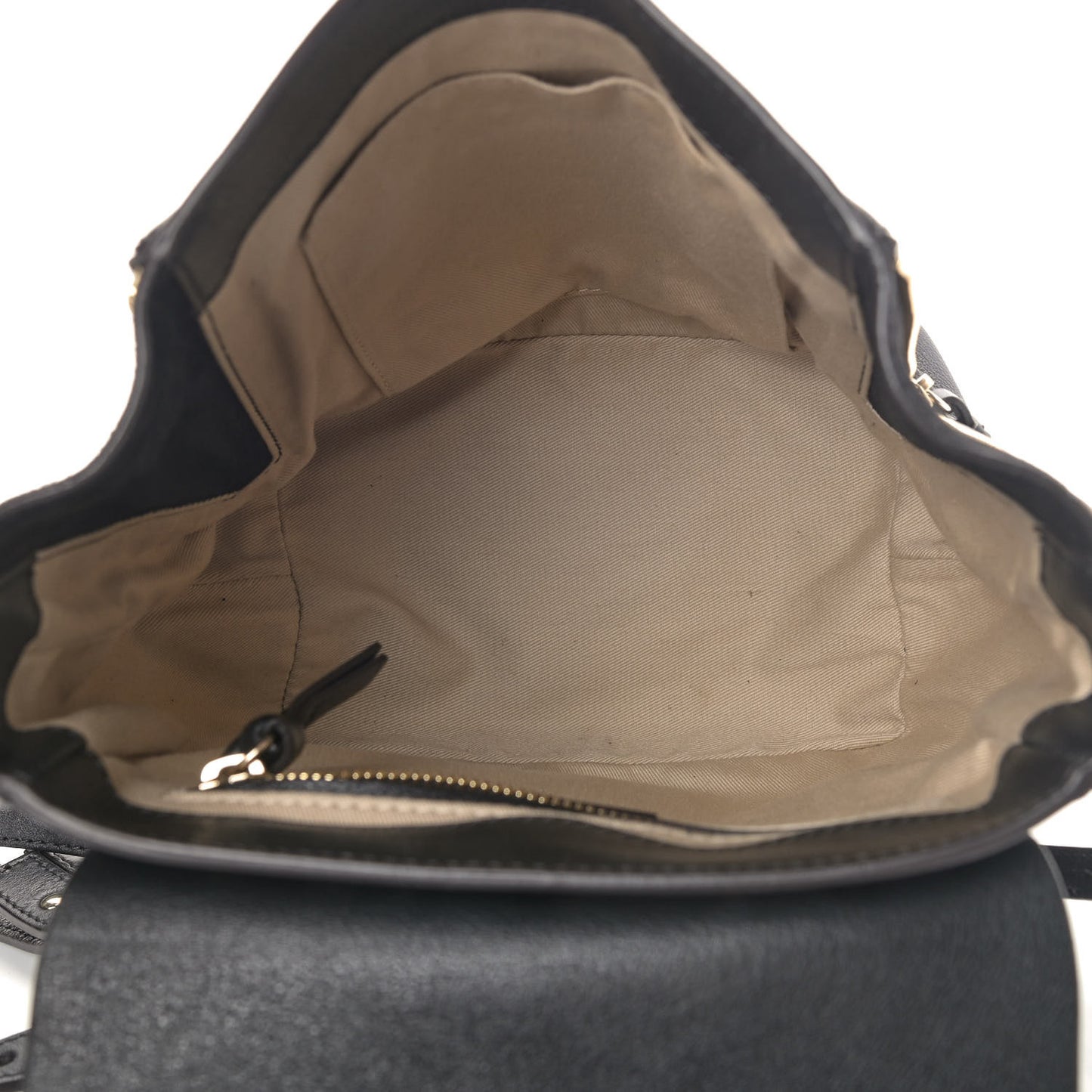 Suede Calfskin Faye Backpack Black