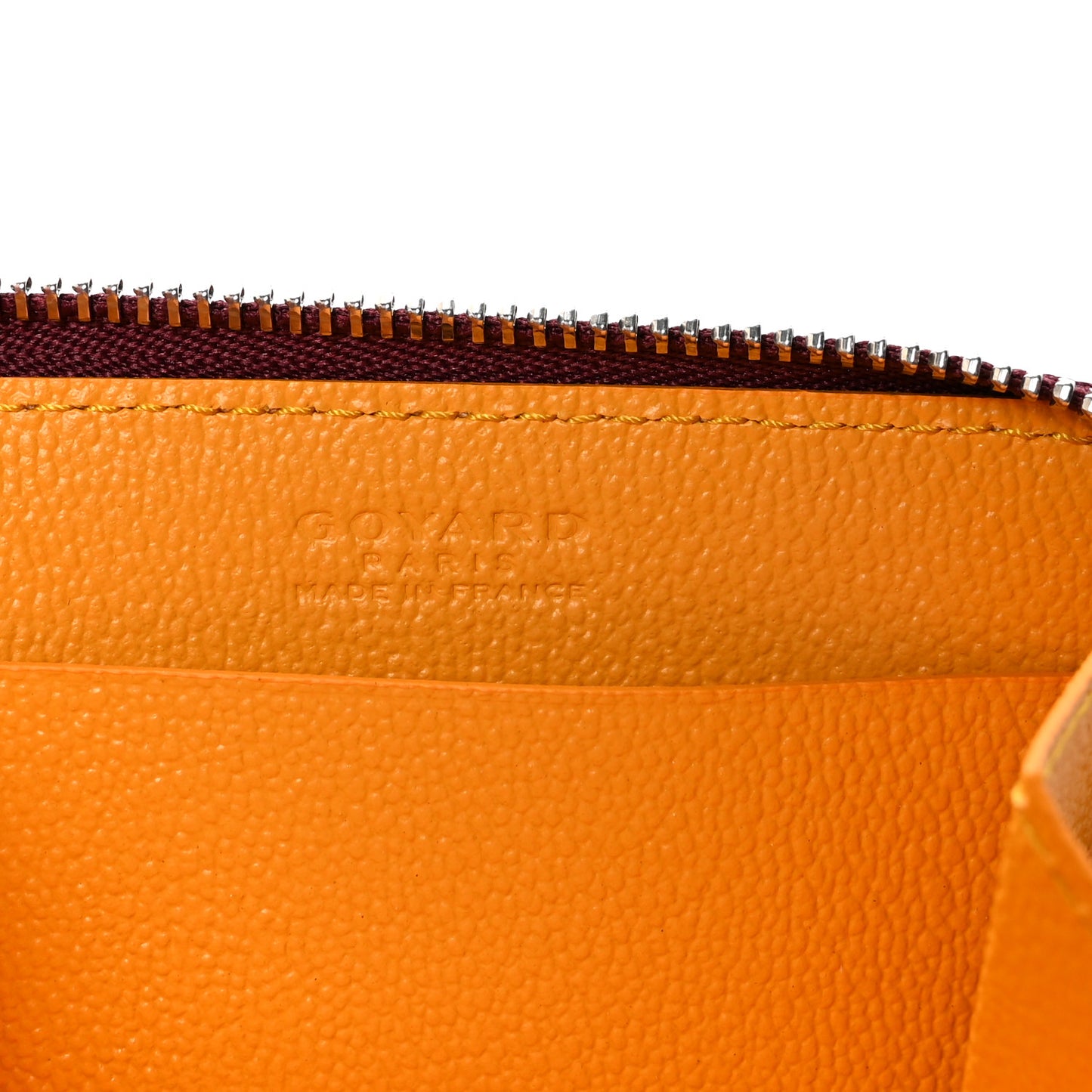 Goyardine Compact Wallet Burgundy