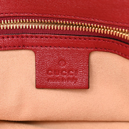 Gucci Sakai Be Green Calfskin Horsebit 1955 Cinch Top Messenger Bag New Cherry Red 6 of 10