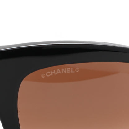 Chanel Acetate Square CC Sunglasses 5456 Ivory Black 7 of 8