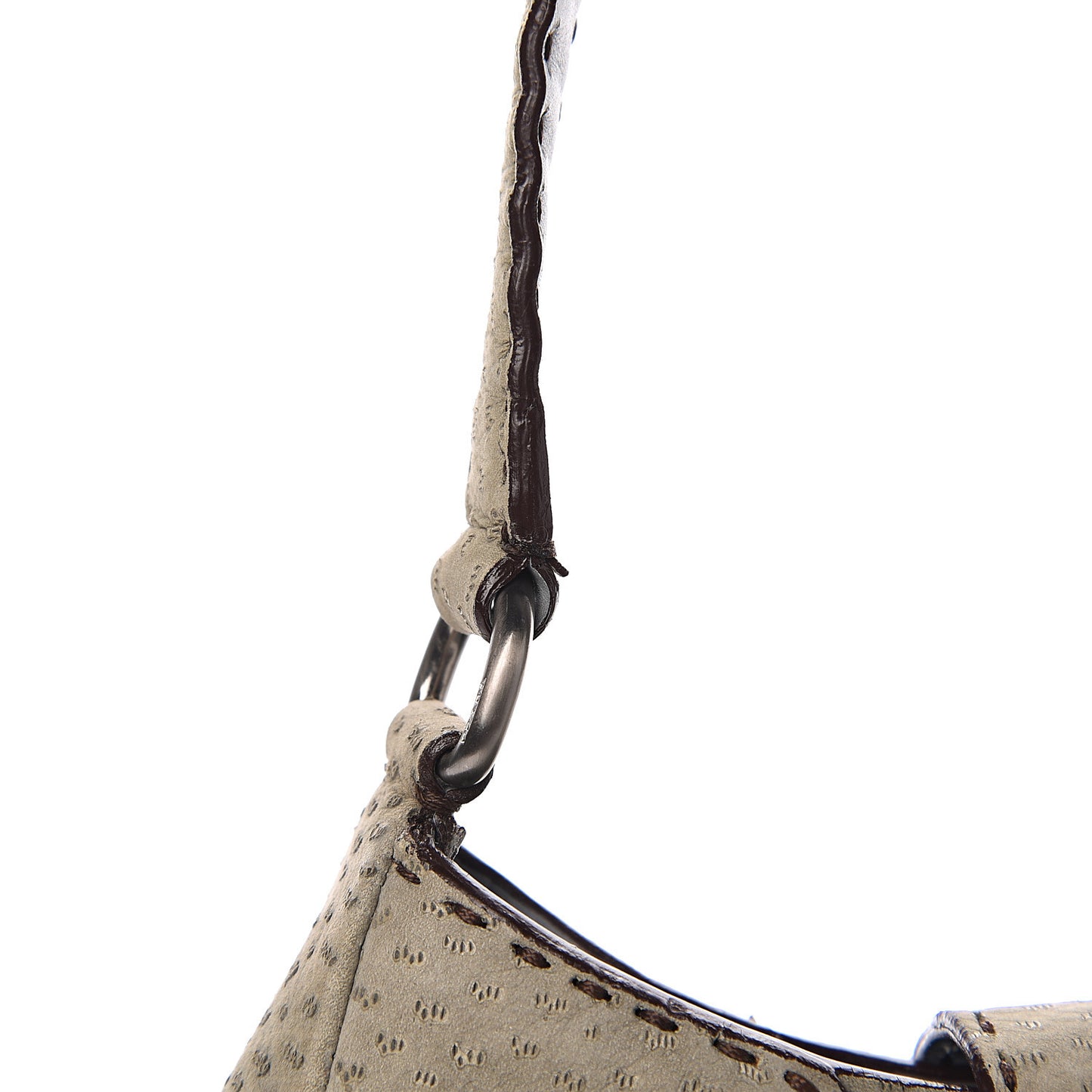 Scamosciato Stitched Suede Shoulder Bag