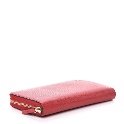 Gucci Dollar Calfskin GG Zip Around Wallet Red 4 of 7