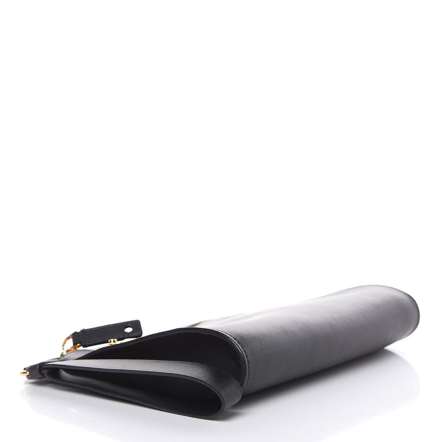 Smooth Calfskin Alix Wristlet Black