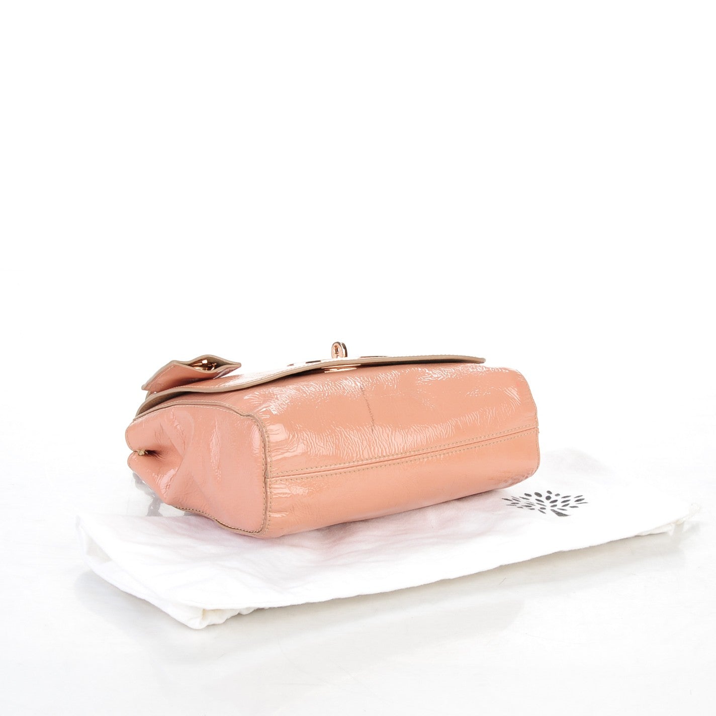 Wrinkled Patent Small Lily Plaster Pink