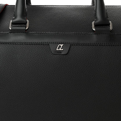 Christian Louboutin Calfskin Sneakender Studded Duffle Bag Black 8 of 10