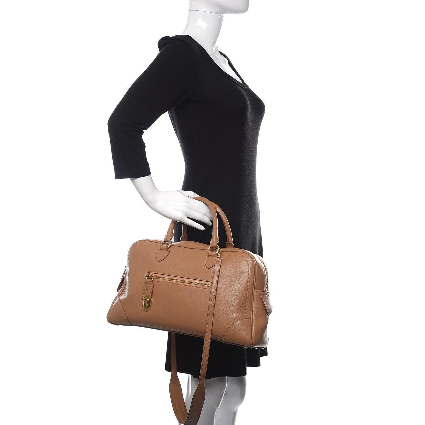 Calfskin Venetia Satchel Tan