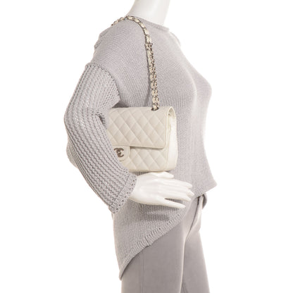 Chanel Caviar Quilted Medium Double Flap White 2 of 8