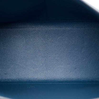 Hermes Togo Kelly Retourne 32 Bleu Agate 5 of 11