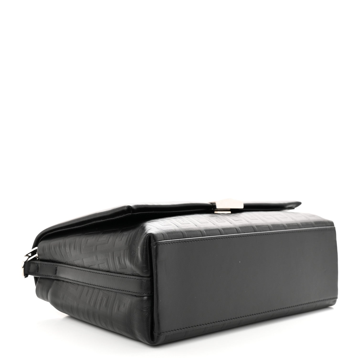 Givenchy Soft Calfskin 4G Embossed Medium Shoulder Bag Black 4 of 9