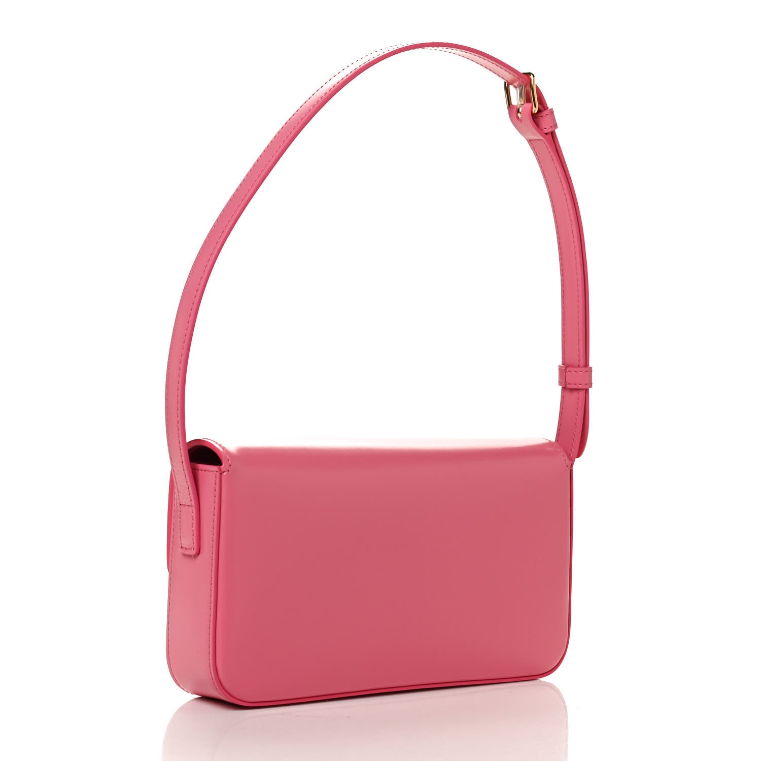 Celine Shiny Calfskin Triomphe Flamingo 3 of 10