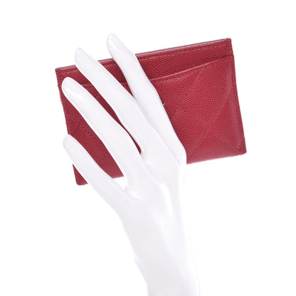 Chanel Caviar Quilted Card Holder Pink 2 of 10