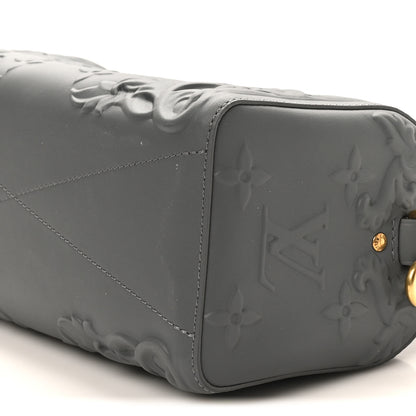 Louis Vuitton Calfskin Debossed Monogram Versailles City Keepall Dark Shadow Grey 9 of 9