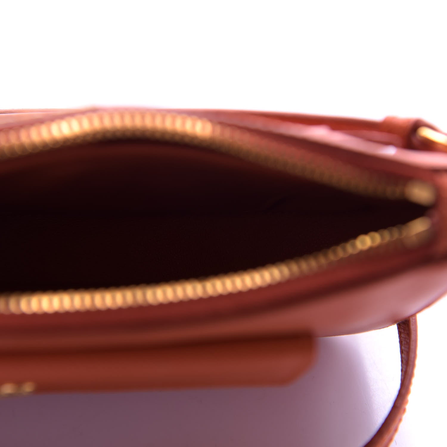 Prada Saffiano Lux Zip Crossbody Bag Papaya 5 of 9