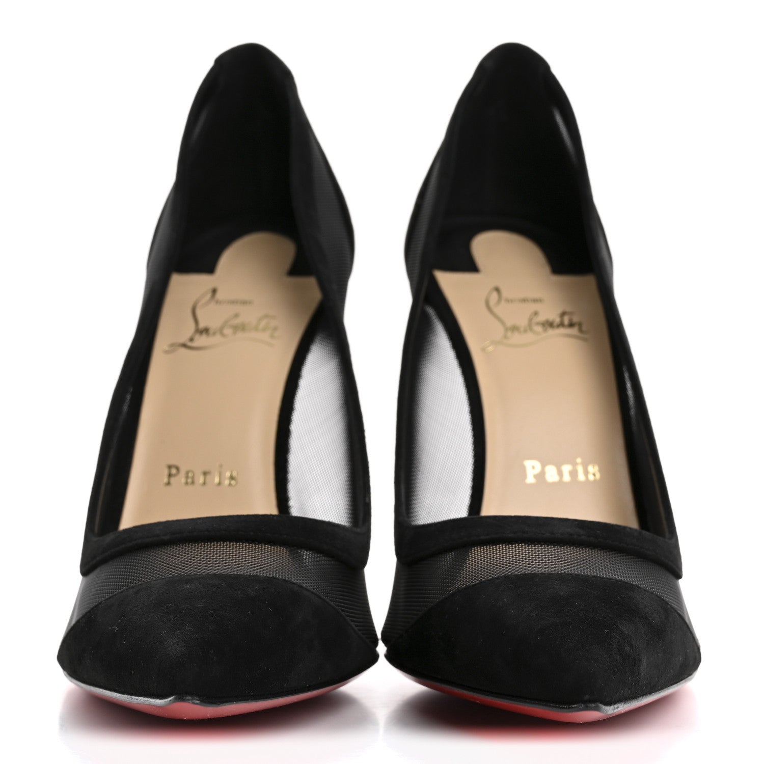 Christian Louboutin Veau Velours Rete Galativi 100 Pumps 40 Black 3 of 9