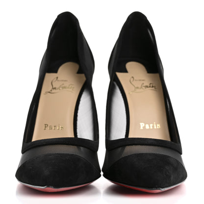 Christian Louboutin Veau Velours Rete Galativi 100 Pumps 40 Black 3 of 9