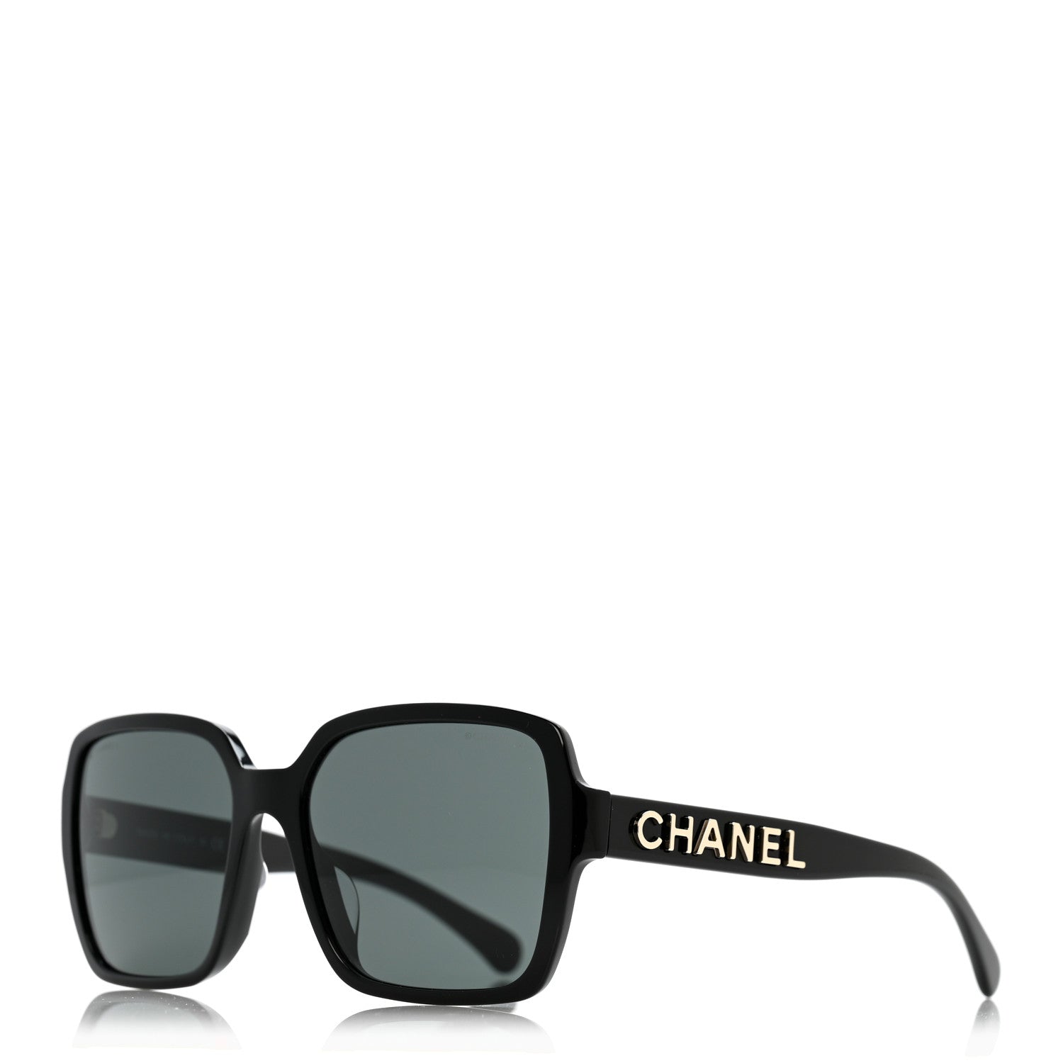 Chanel Acetate Square Sunglasses 5408-A Black 1 of 7