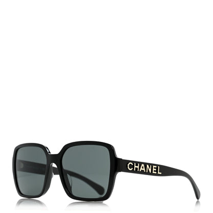 Chanel Acetate Square Sunglasses 5408-A Black 1 of 7