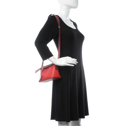 Fendi Vitello Dolce 4 Color Mini By The Way Boston Bag Fiamma Bubblegum Amarena 2 of 7