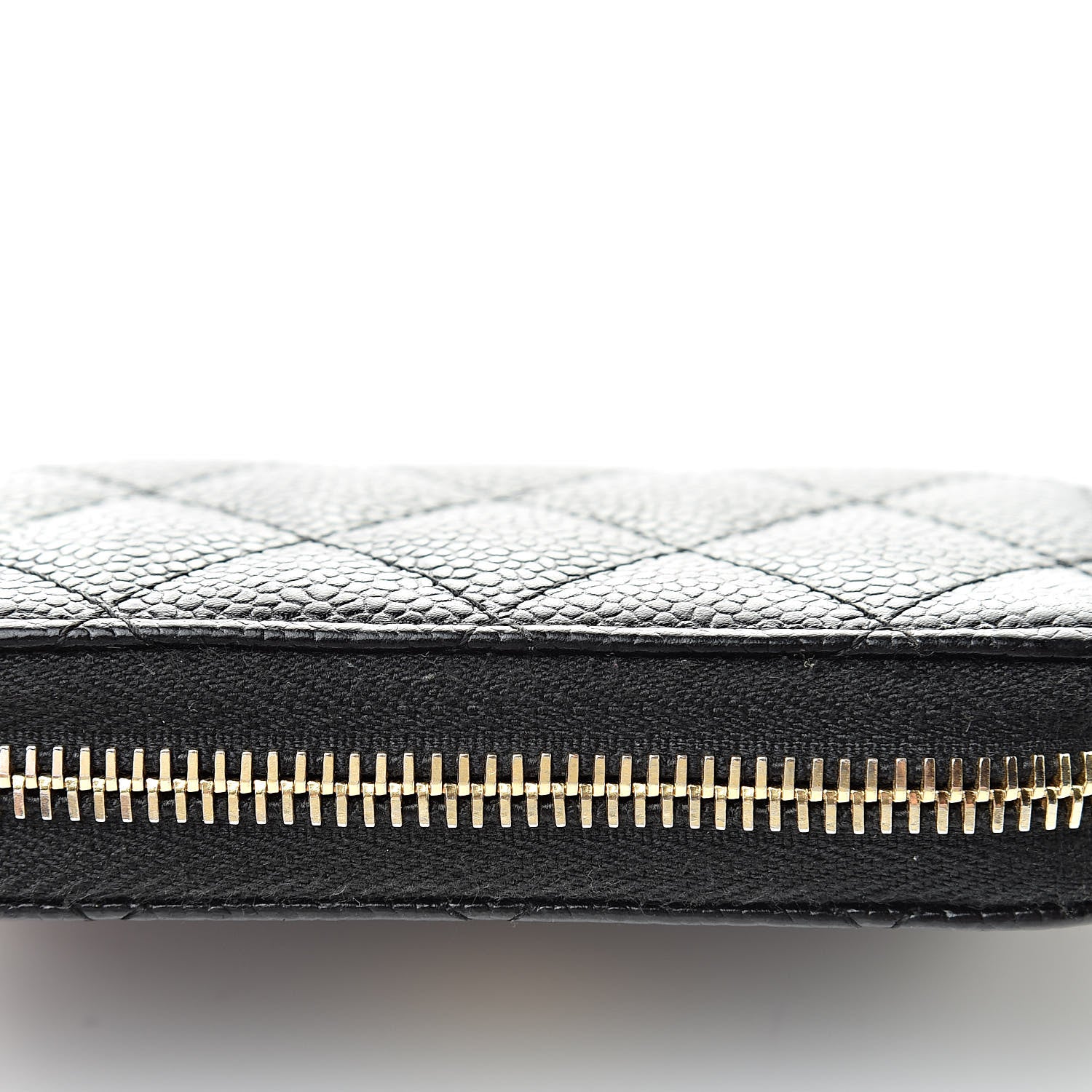 Chanel Caviar Quilted Zip Coin Purse Black 9 of 10