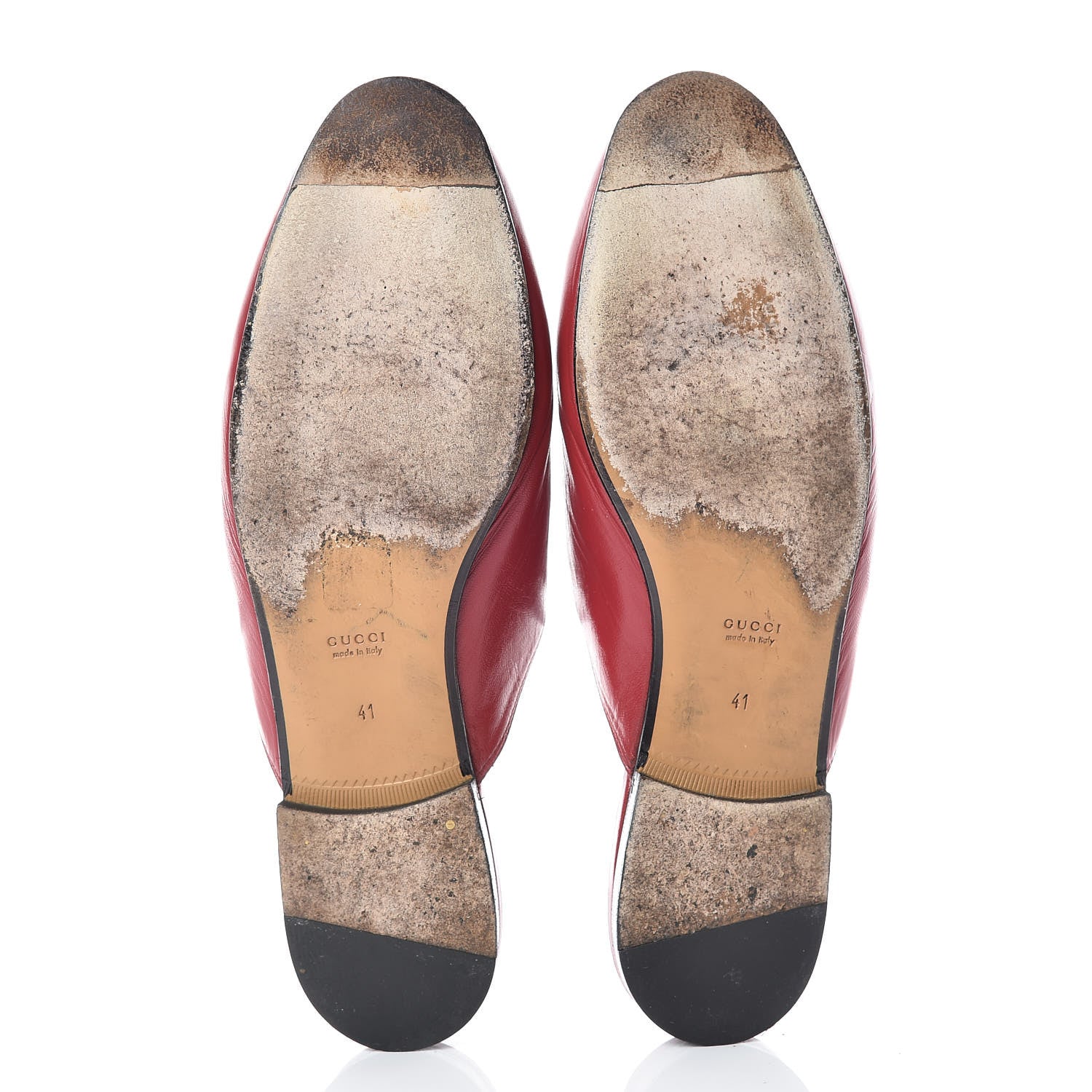 Gucci Malaga Kid Womens Princetown Slippers 41 Hibiscus Red 7 of 15