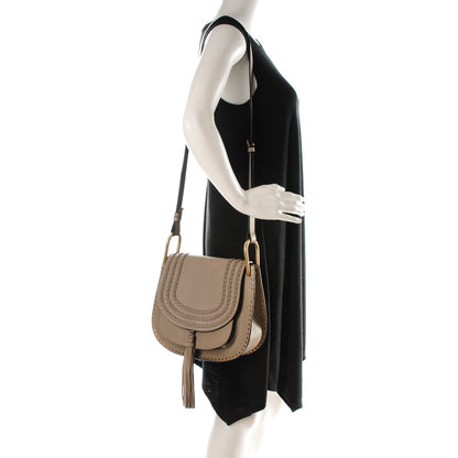 Chloe Calfskin Braided Medium Hudson Shoulder Bag Motty Grey 2 of 7