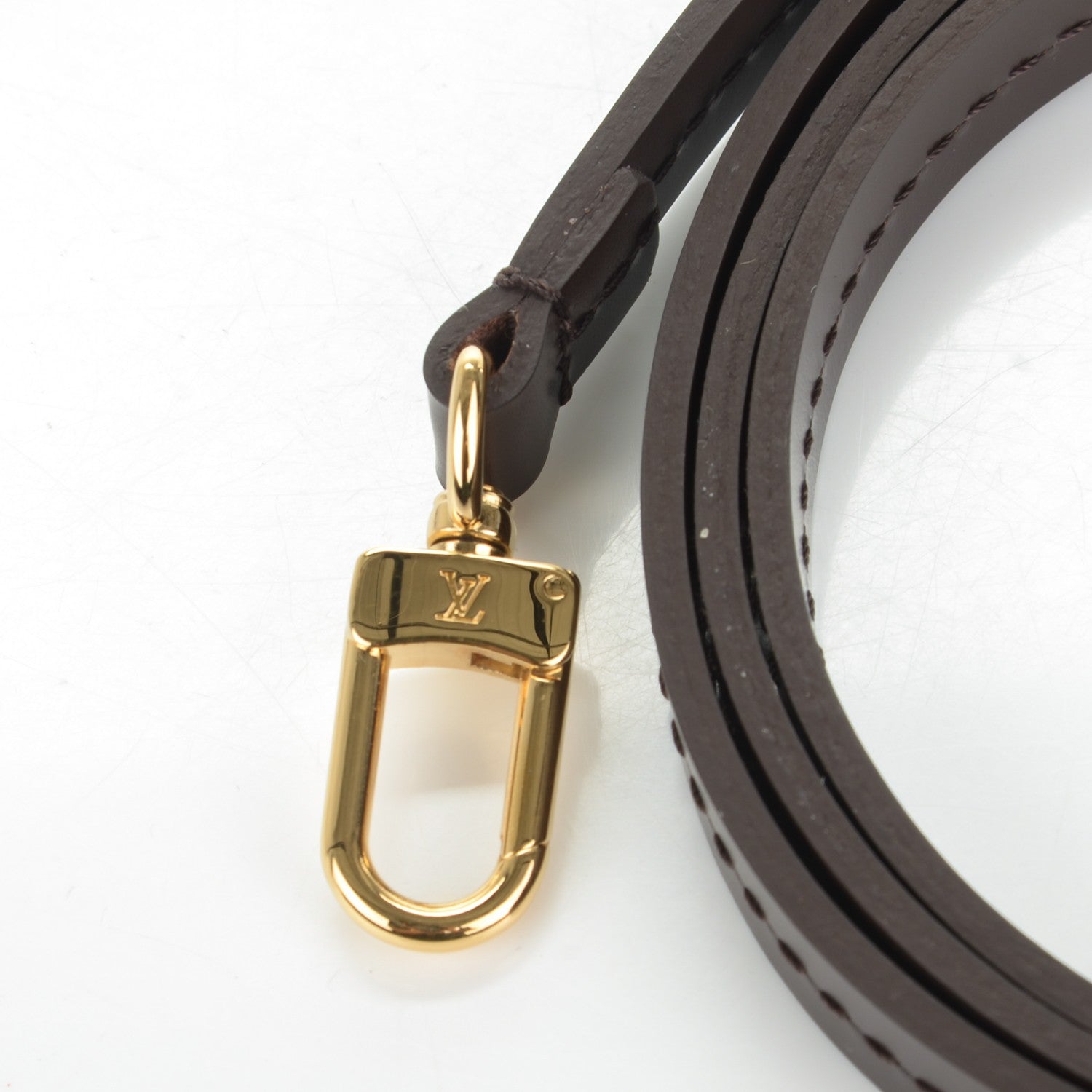 Louis Vuitton Calfskin 12mm Favorite Long Strap Brown 4 of 5