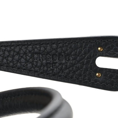Hermes Taurillon Clemence Lindy 26 Black 6 of 13