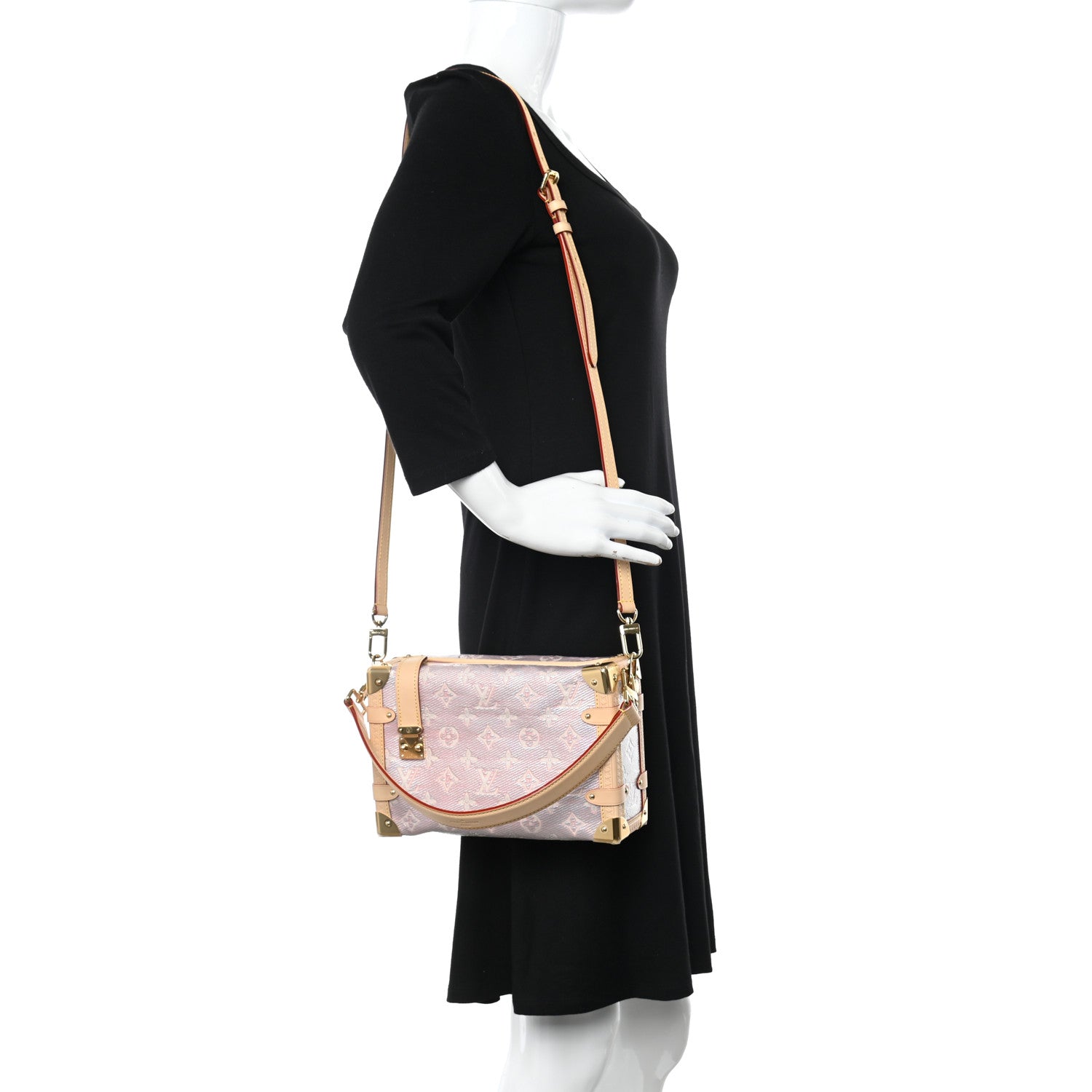 Louis Vuitton Monoglam Side Trunk Rose 2 of 9