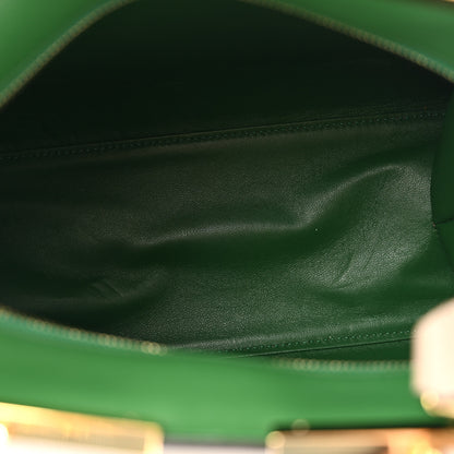 Fendi Vitello Dolce Shiny Nappa Petite 3Jours Tote Tortora Emerald 5 of 12