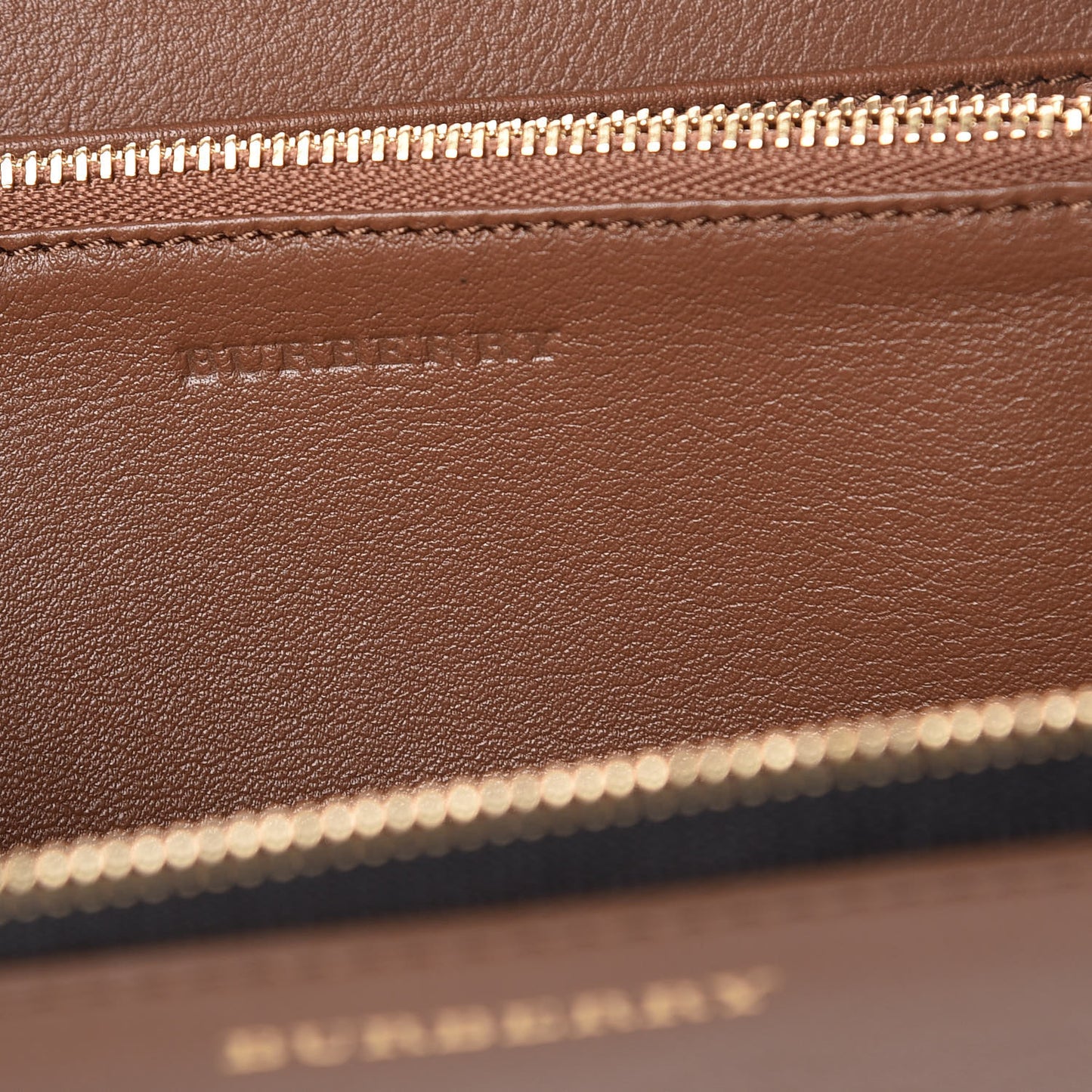 Calfskin Haymarket Check Elmore Zip Around Wallet Tan