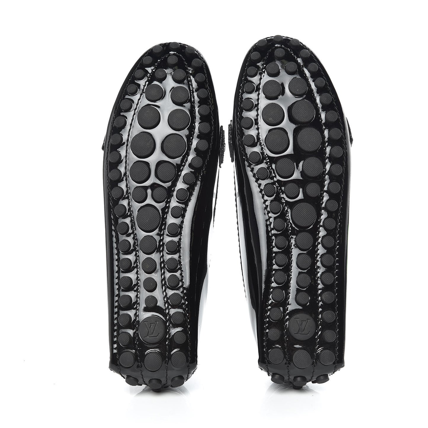 Patent Calfskin Oxford Loafers 36 Black