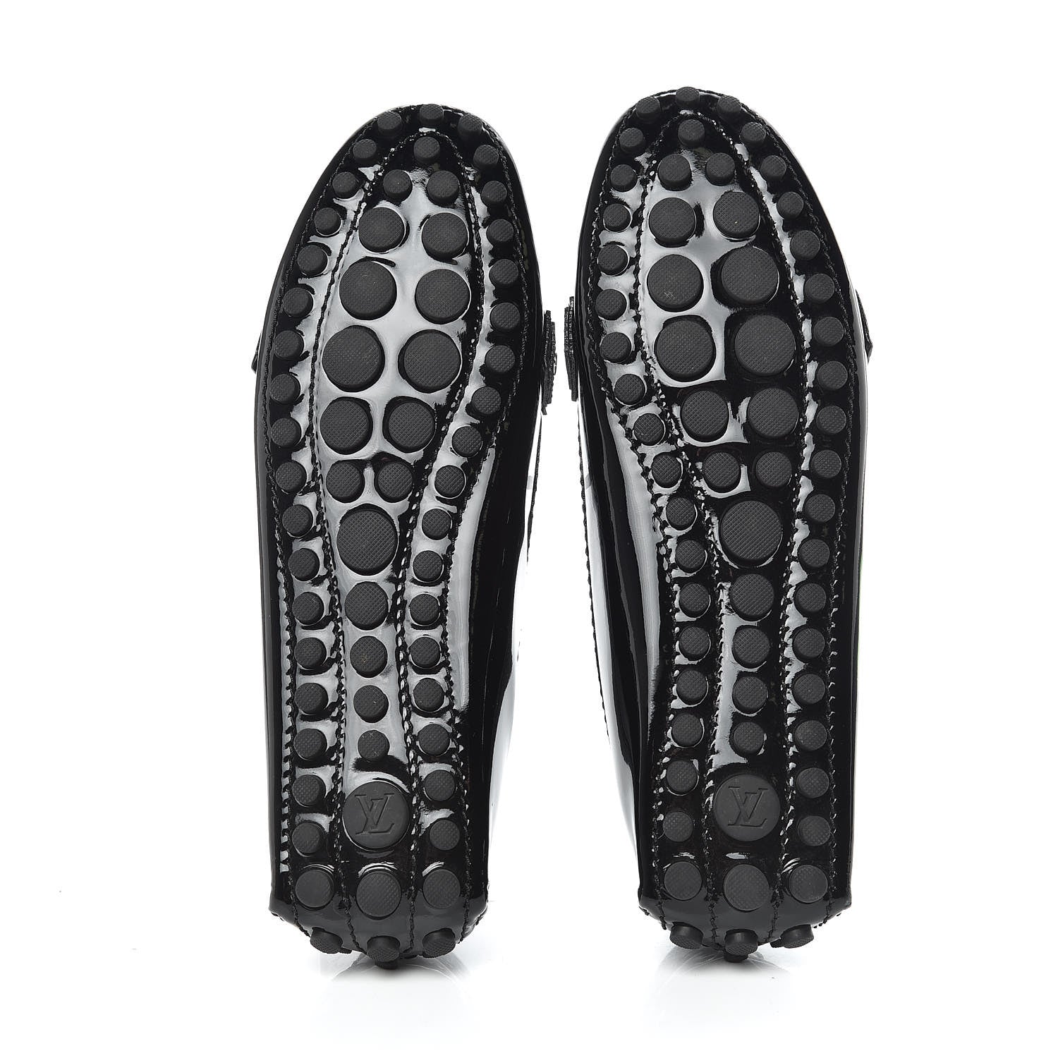Louis Vuitton Patent Calfskin Oxford Loafers 36 Black 7 of 14