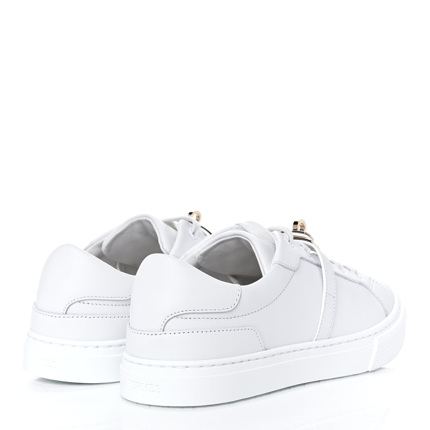Hermes Calfskin Day Sneakers 38 White 4 of 9