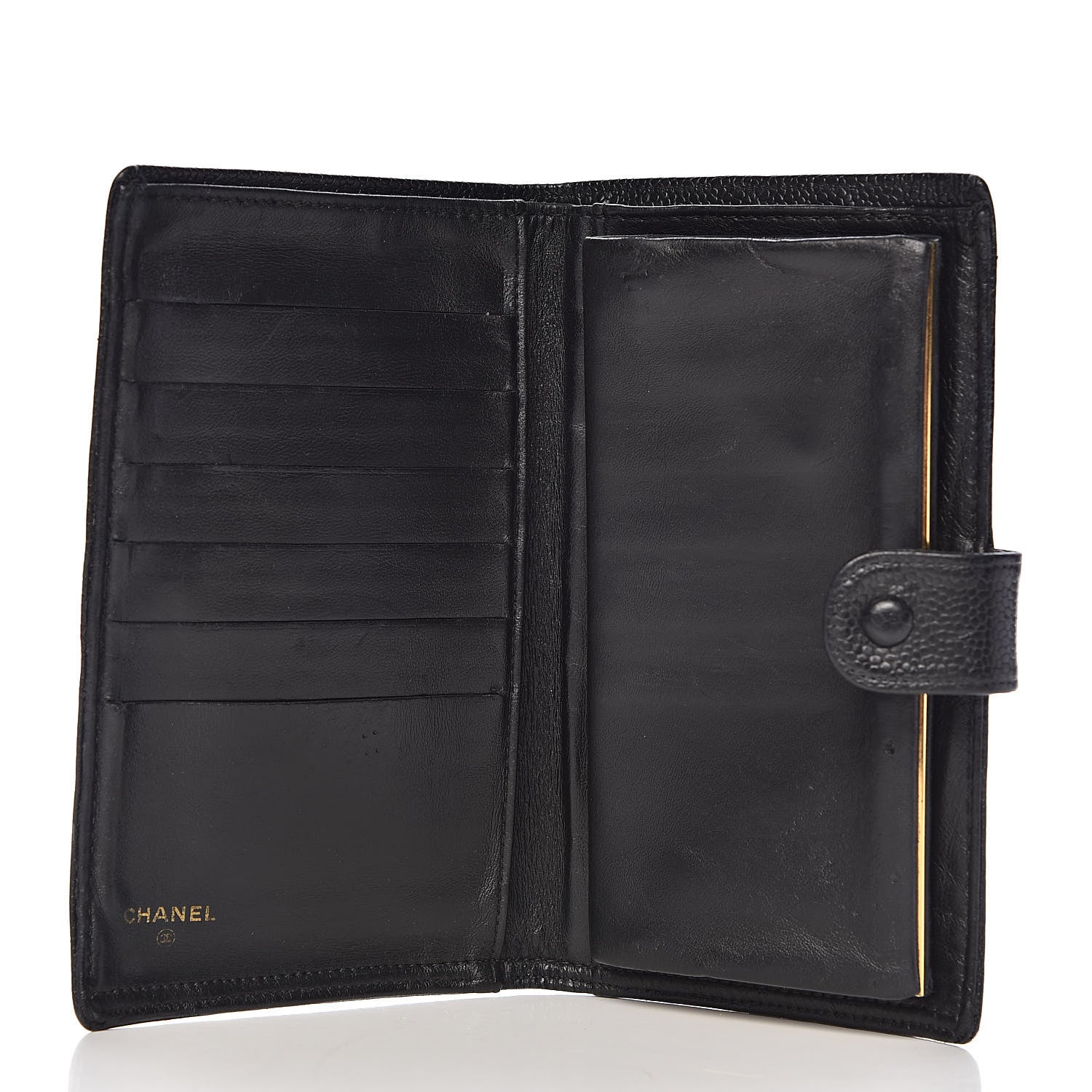 Chanel Caviar Timeless CC French Wallet Black 5 of 10