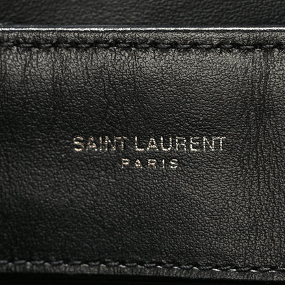 Saint Laurent Calfskin Y Quilted Monogram Monochrome Medium Loulou Chain Satchel Black 6 of 9