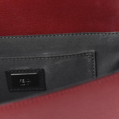 Fendi Vitello Elite Monster Mini Demi Jour Shoulder Bag Ribes Grigio Polvere Carbone 11 of 12