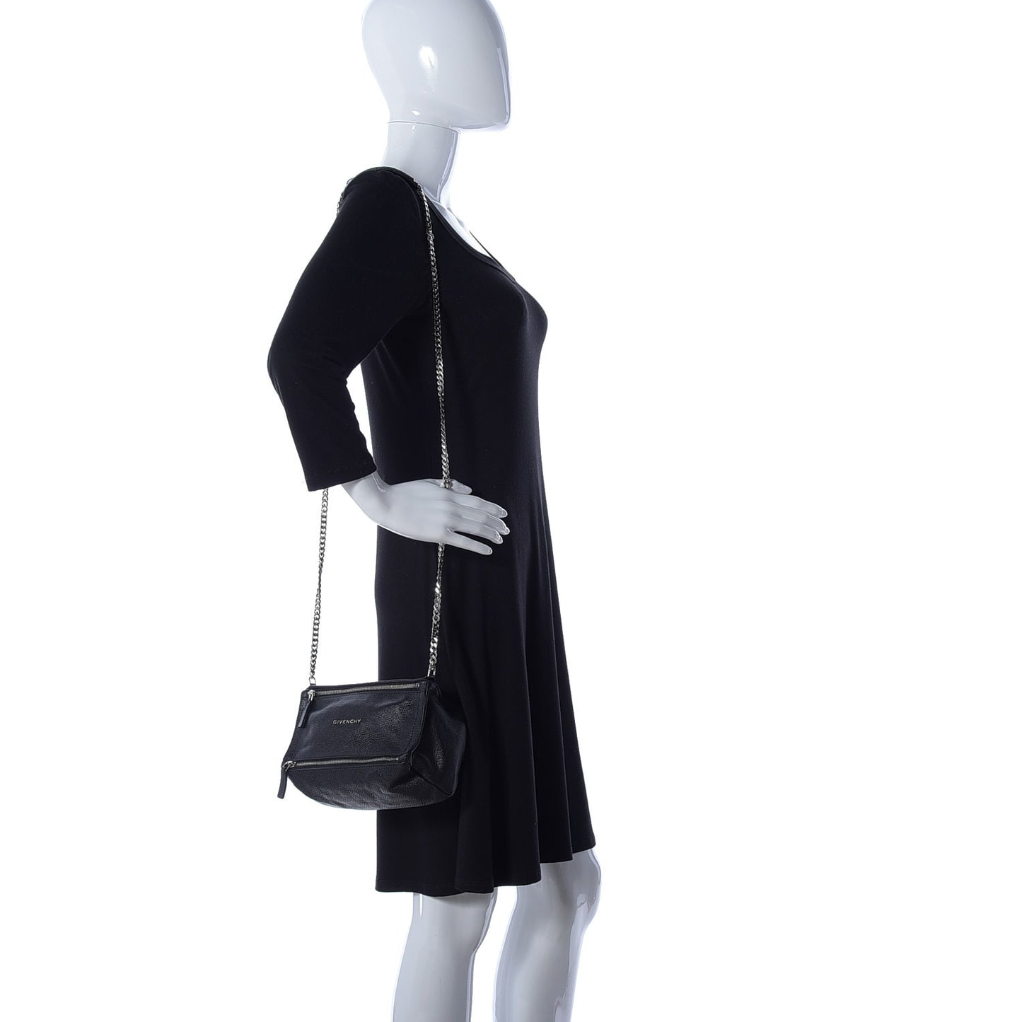 Sugar Goatskin Mini Chain Pandora Black