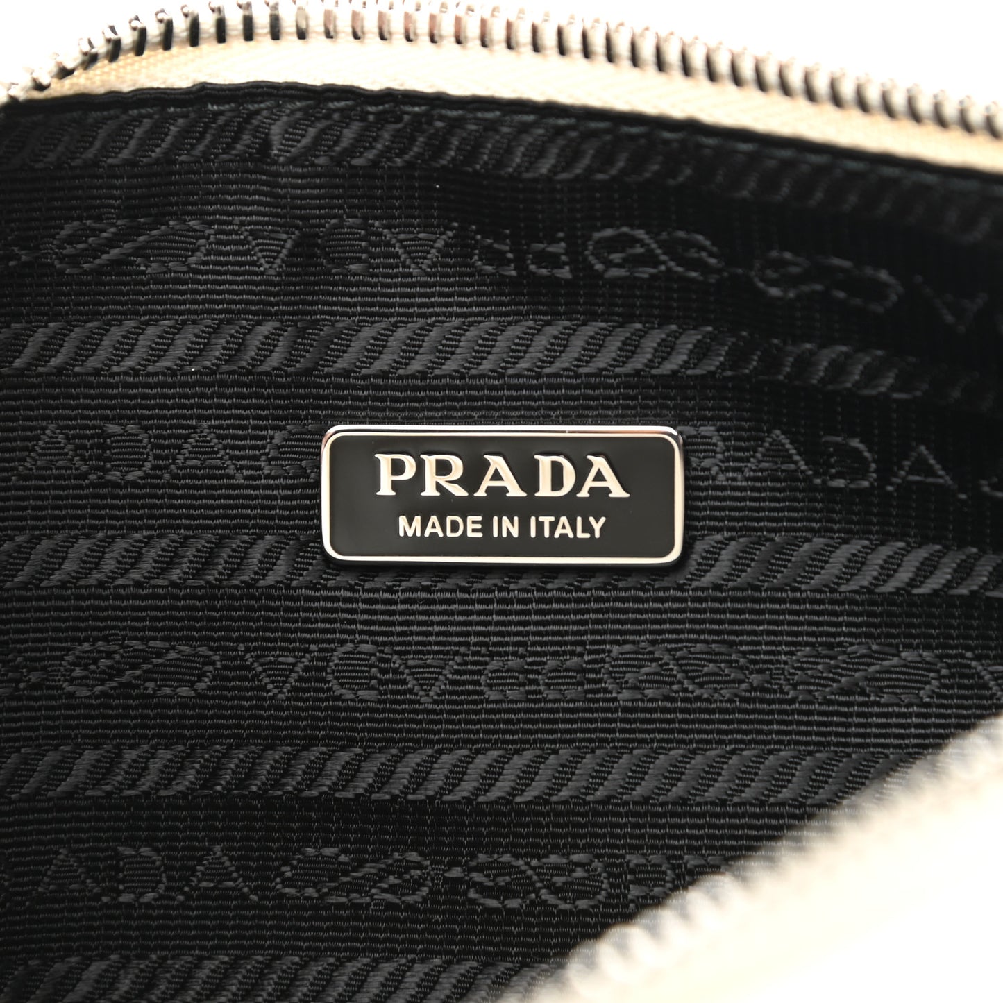 Grace Lux Triangle Logo Embossed Triangle Wristlet Pouch White