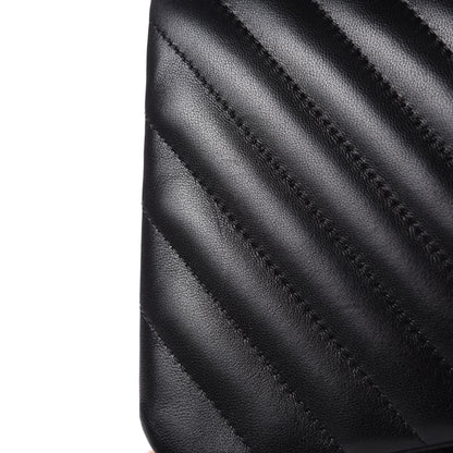 Chanel Lambskin Chevron Quilted Jumbo Double Flap So Black 10 of 12